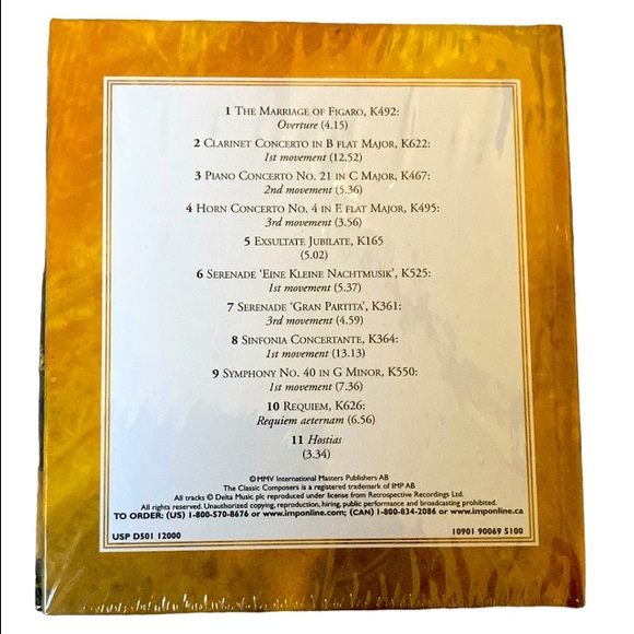 NEW Mozart Musical Masterpieces The Classic Composers Series CD Booklet - Picture 2 of 3
